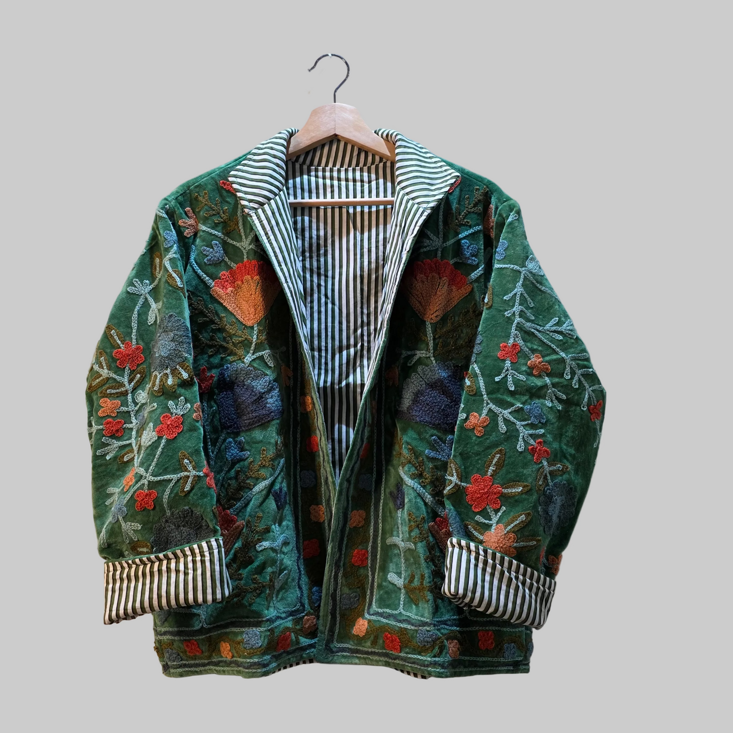 Flower Velvet Suzani jacket