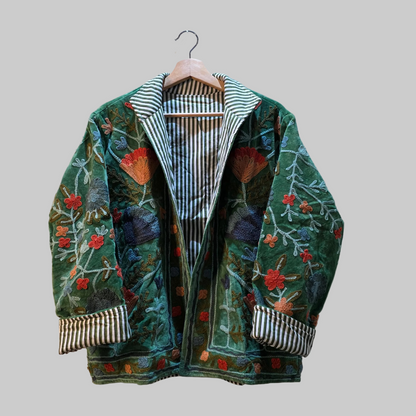 Flower Velvet Suzani jacket