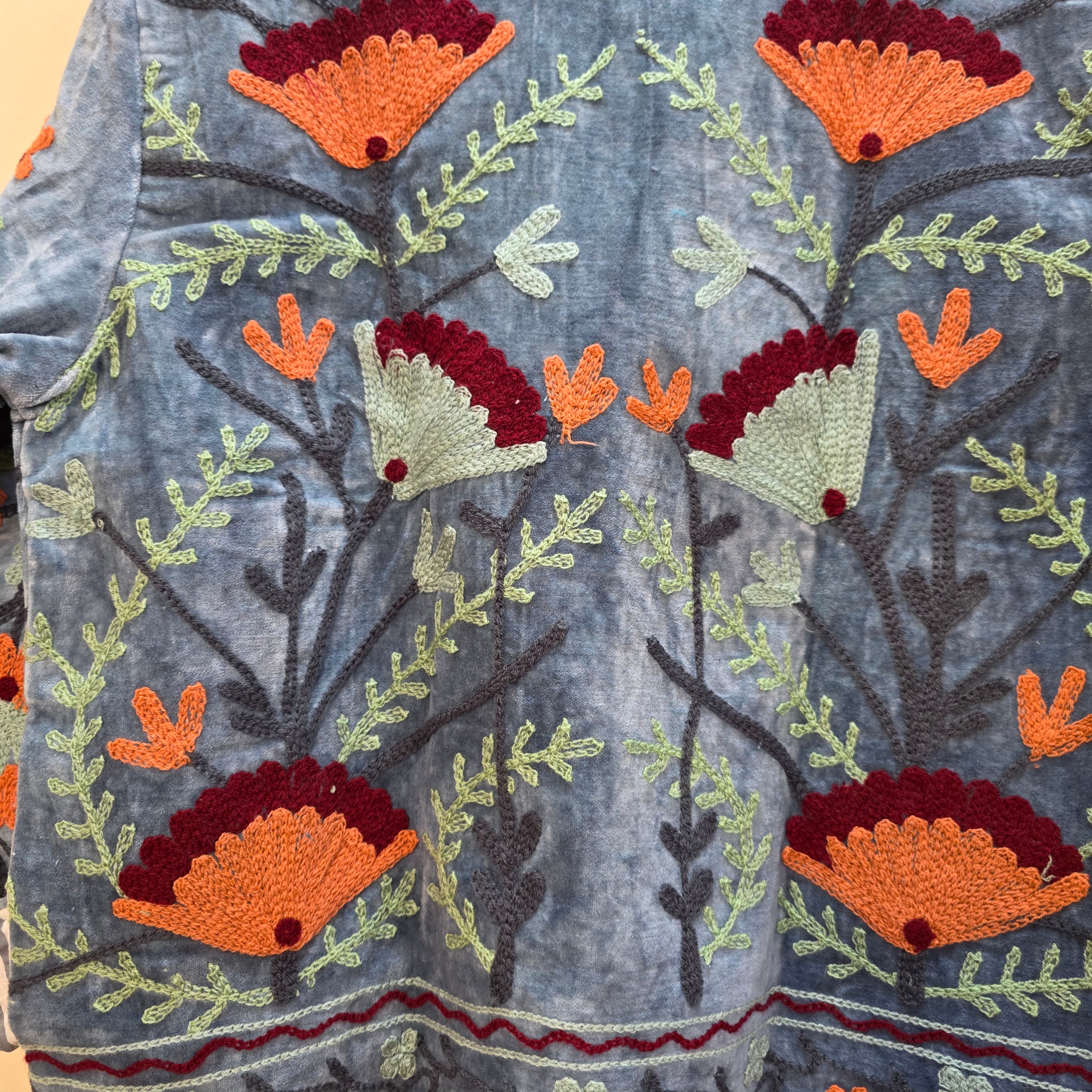 Flower Velvet Suzani jacket