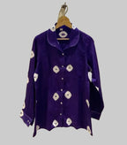 Purple Bandhani Shirt