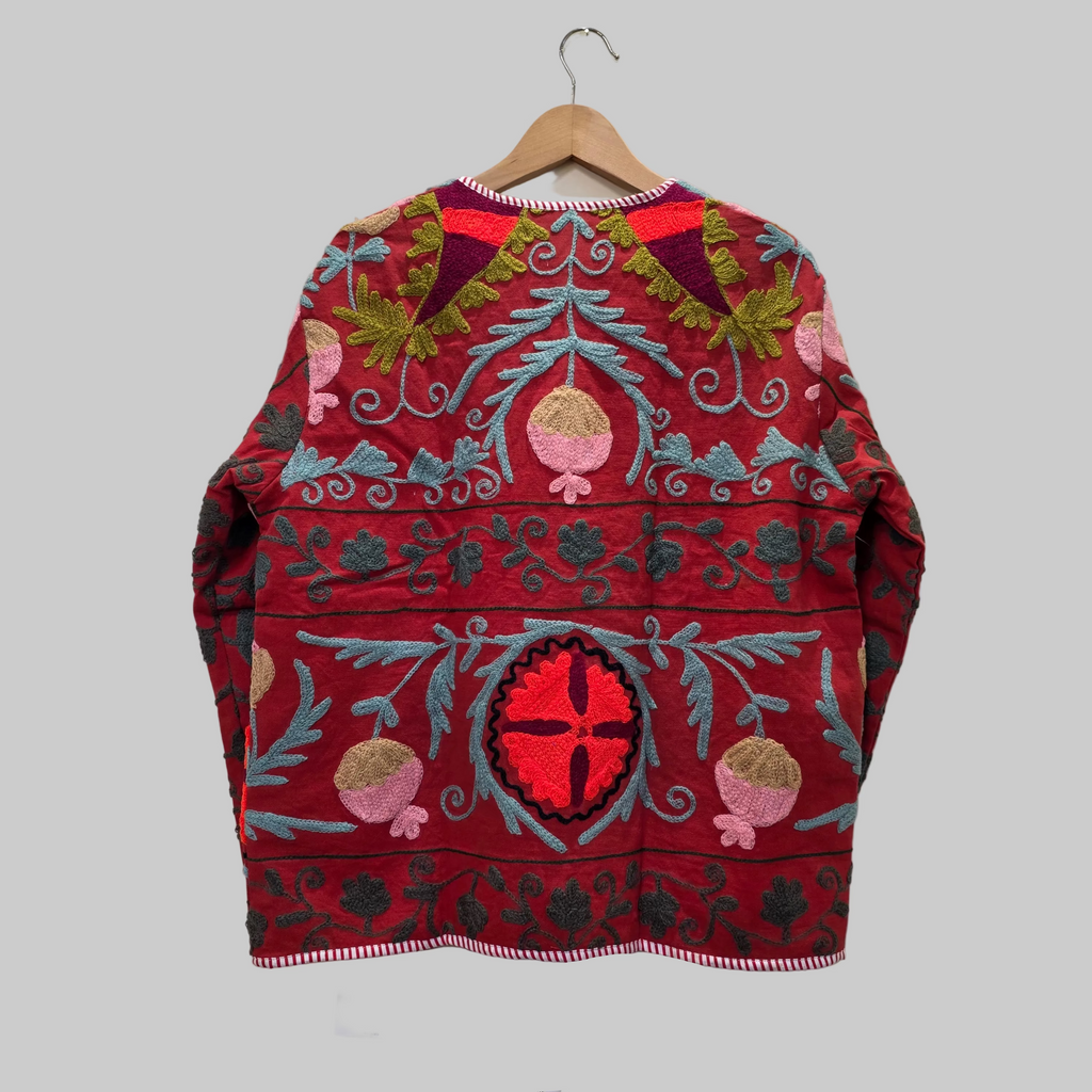 Cotton Suzani jacket,Kimono style