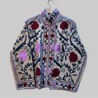 Summer Flower Velvet Suzani jacket