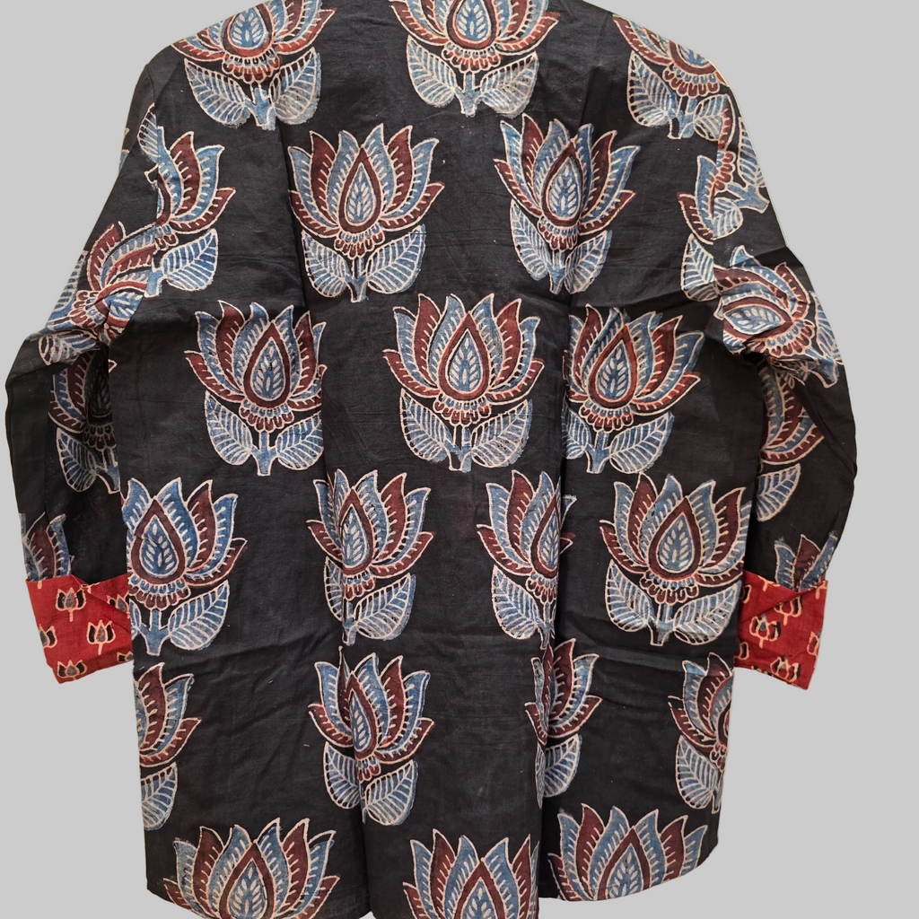 Handblock printed cotton shirt