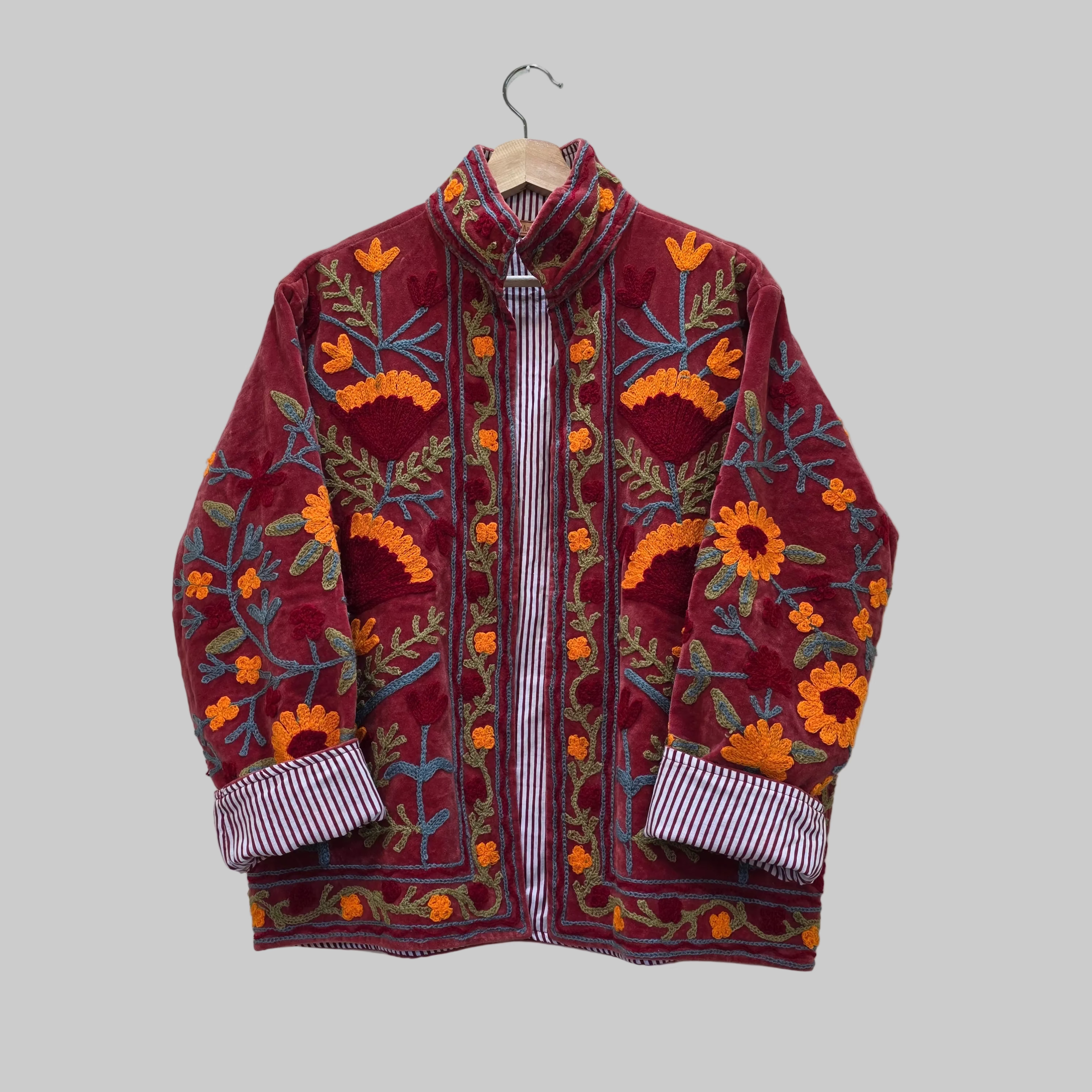 Flower Velvet Suzani jacket