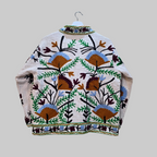 Flower Jute Suzani jacket