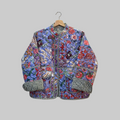 Handblock printed reversible jacket