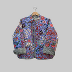 Handblock printed reversible jacket