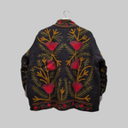Flower Jute Suzani jacket