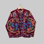 Pomegranate Velvet Suzani jacket