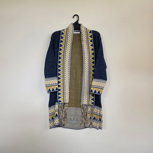 Woolen Shrug with boho style border