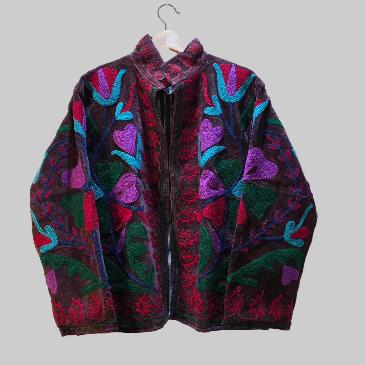Wild Flower Velvet Suzani jacket