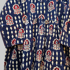 Cotton handblock(Bagru print) peplum top