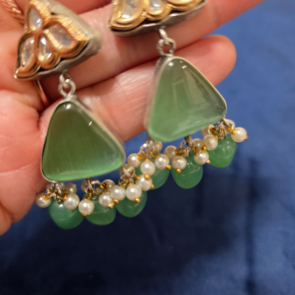 Lotus Drop Earrings