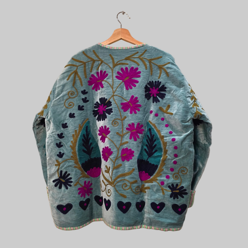Mango Velvet Suzani jacket