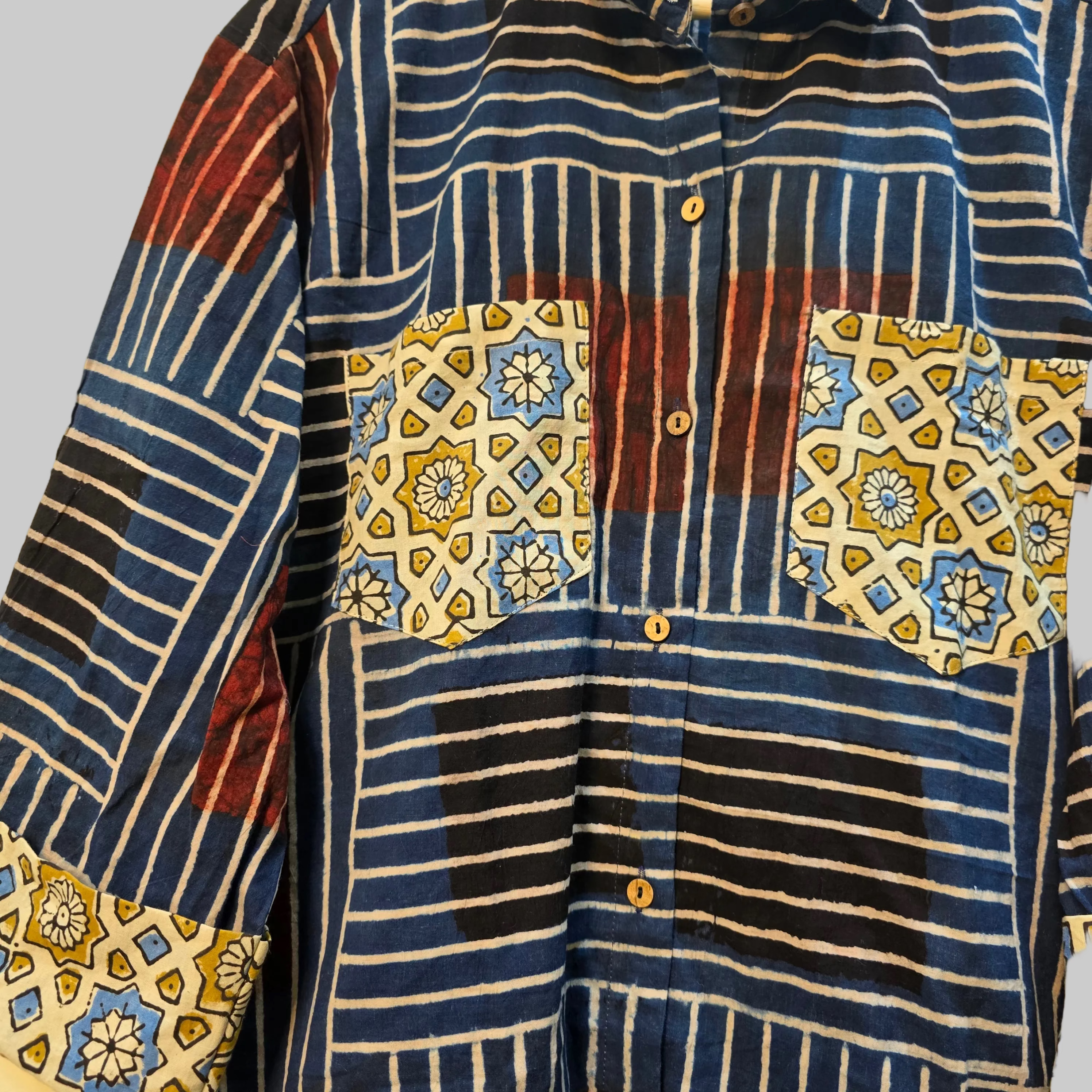Cotton Ajrakh print shirt