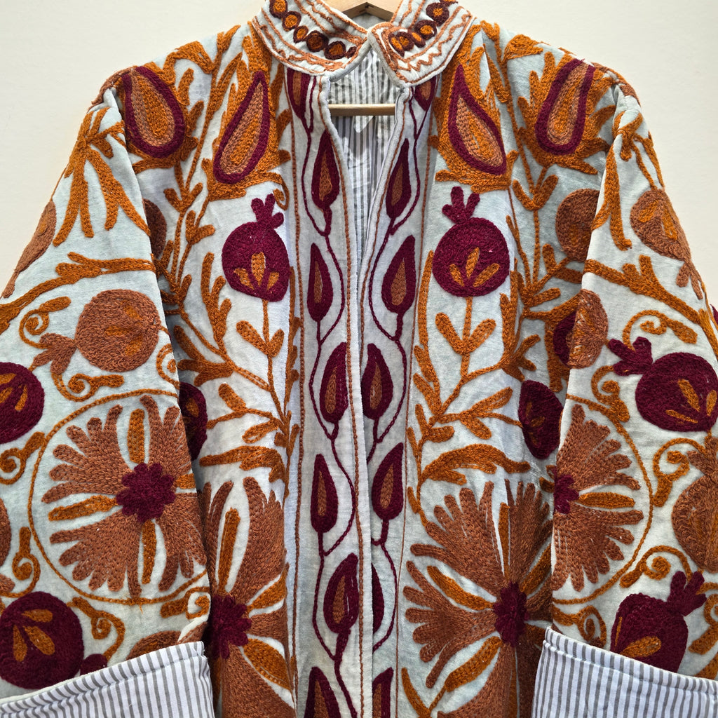 Pomegranate Velvet Suzani jacket