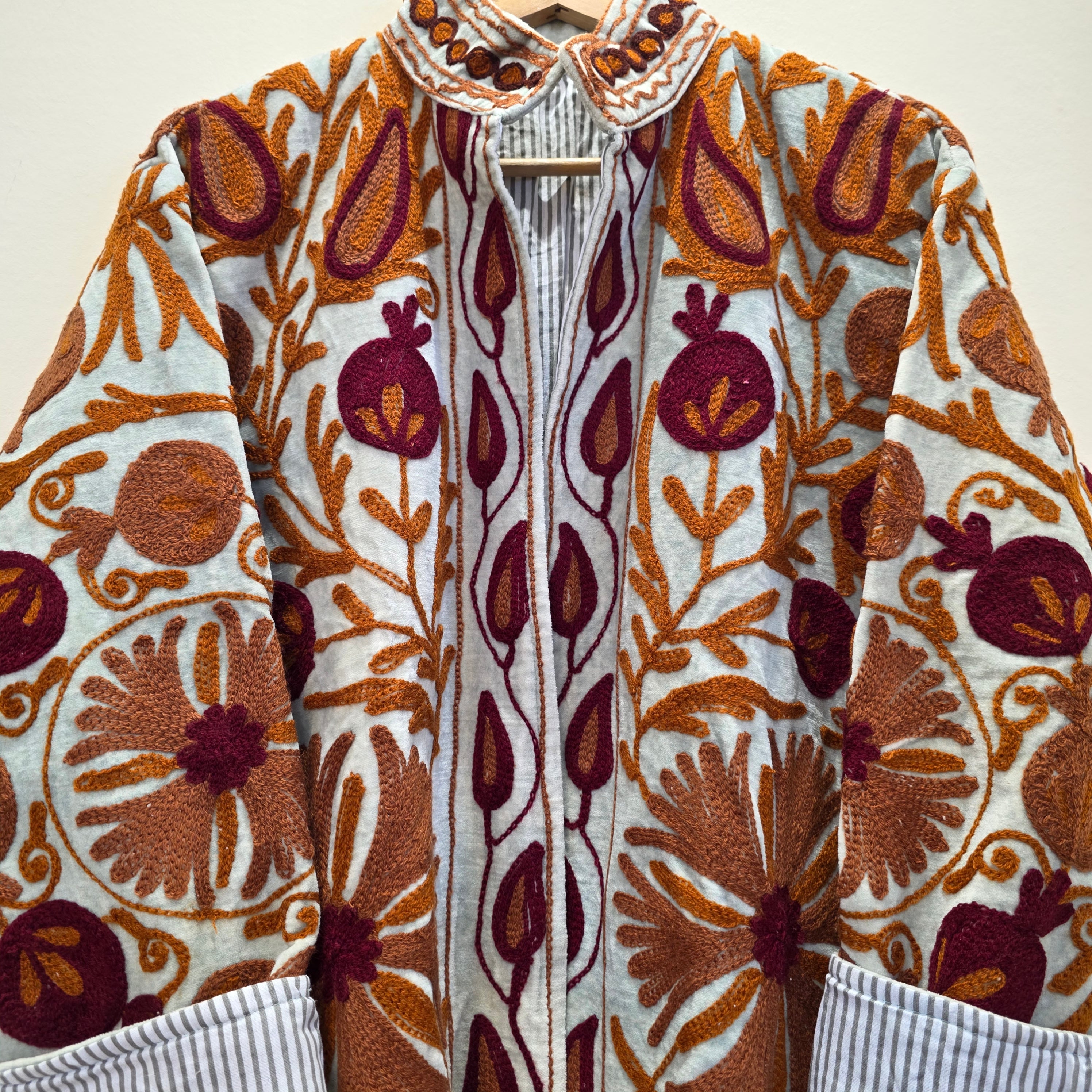 Pomegranate Velvet Suzani jacket