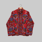 Flower Jute Suzani jacket