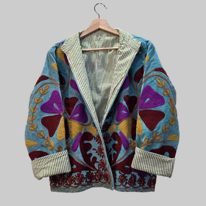 Wild Flower Velvet Suzani jacket