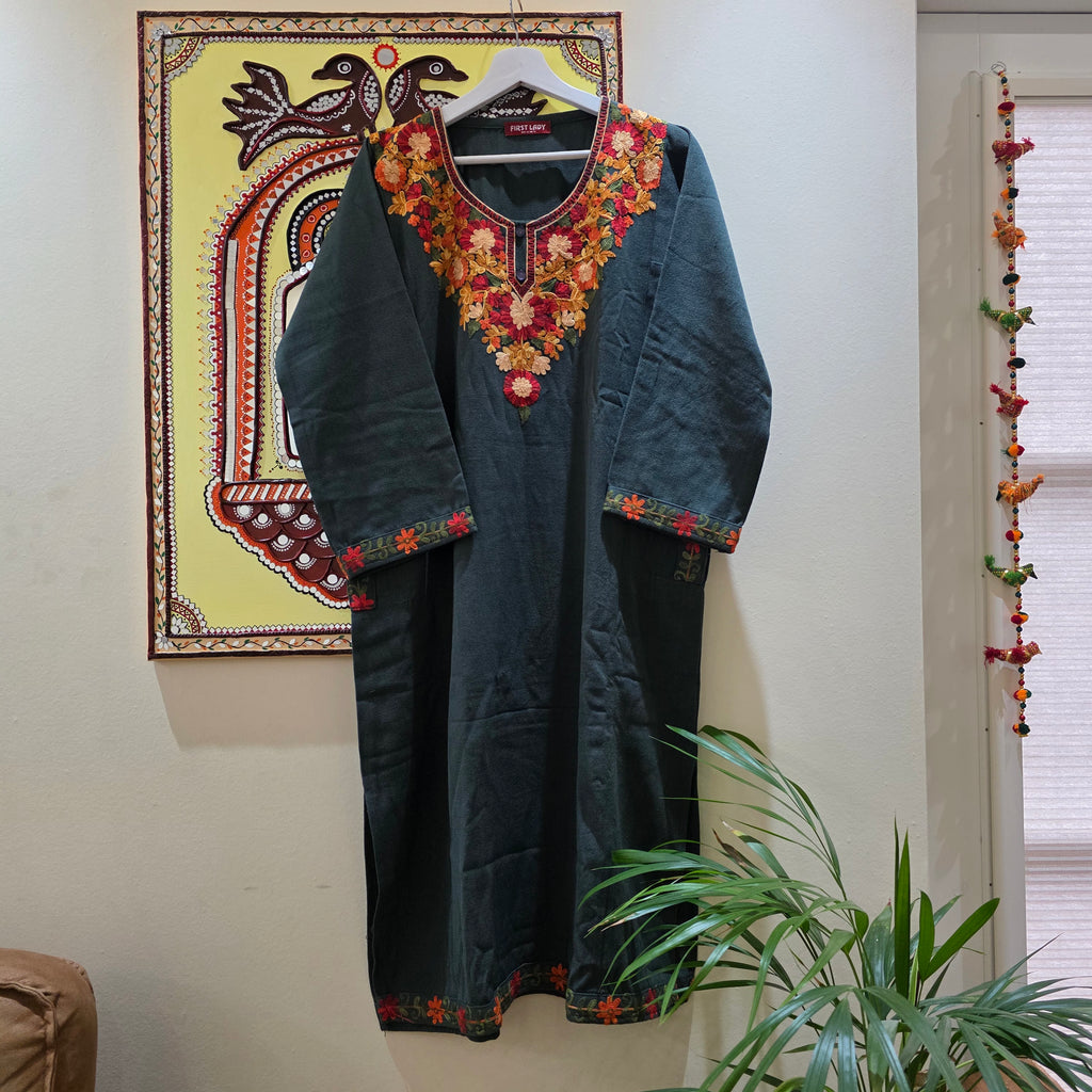 Kashmiri embroidery Pheran/Dress