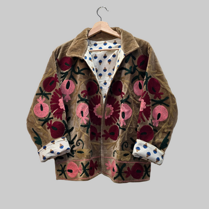 Pomegranate Velvet Suzani jacket