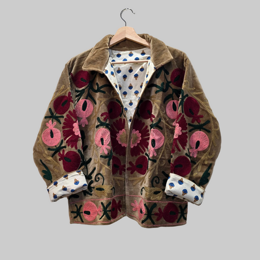 Pomegranate Velvet Suzani jacket