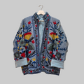 Flower Jute Suzani jacket