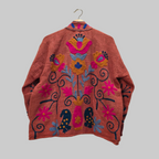 Parrot Jute Suzani jacket