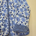 Handblock printed reversible jacket