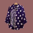 Purple half mandala blouse