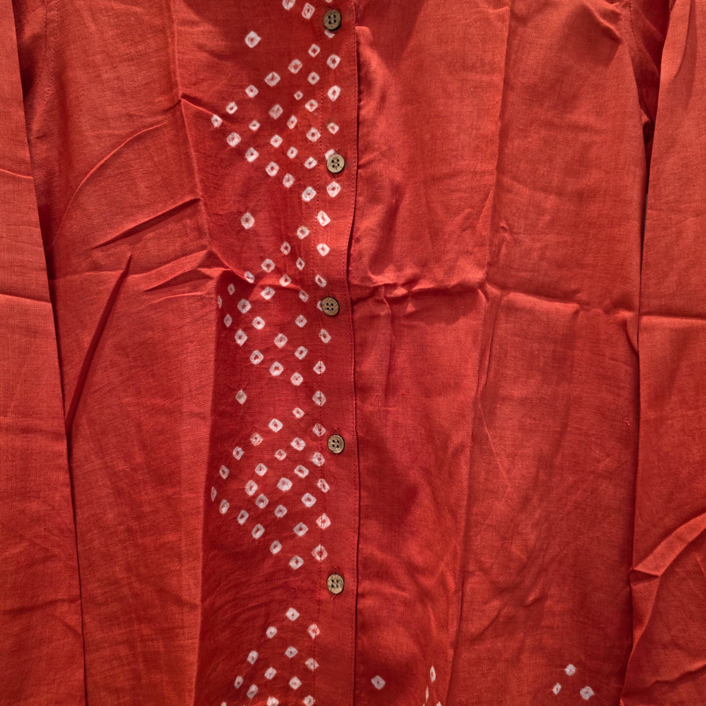 Orange Bandhani Shirt