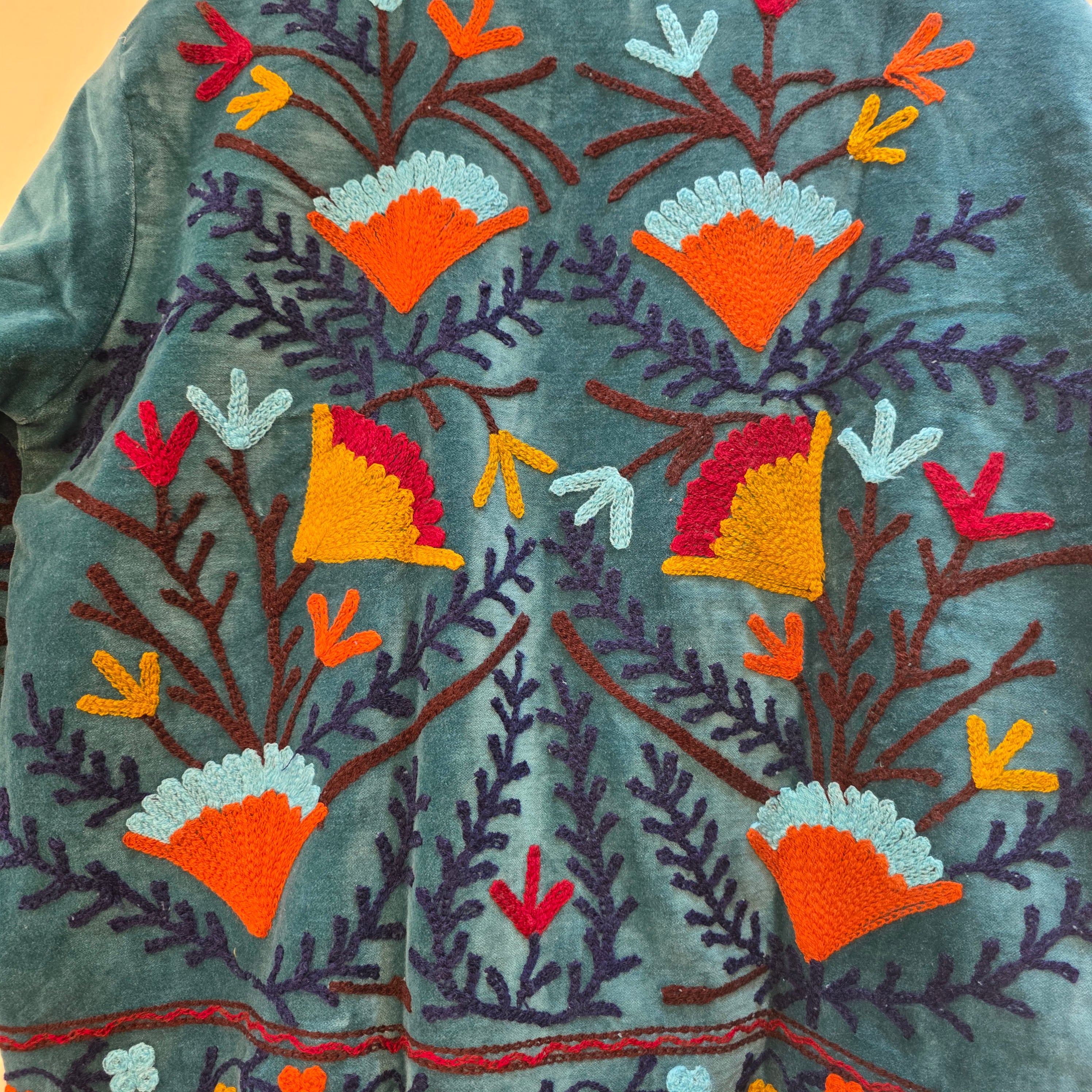 Flower Velvet Suzani jacket