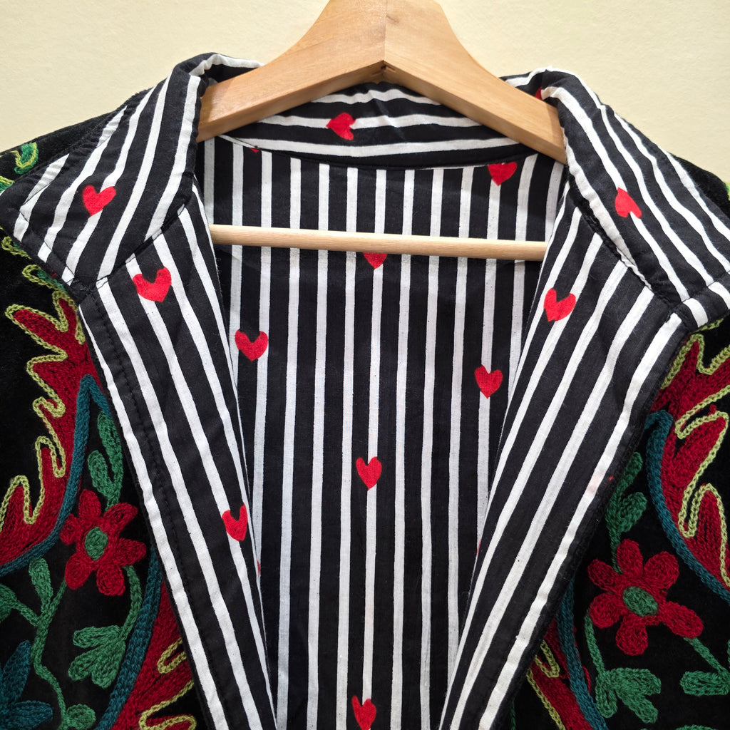 Mango Velvet Suzani jacket