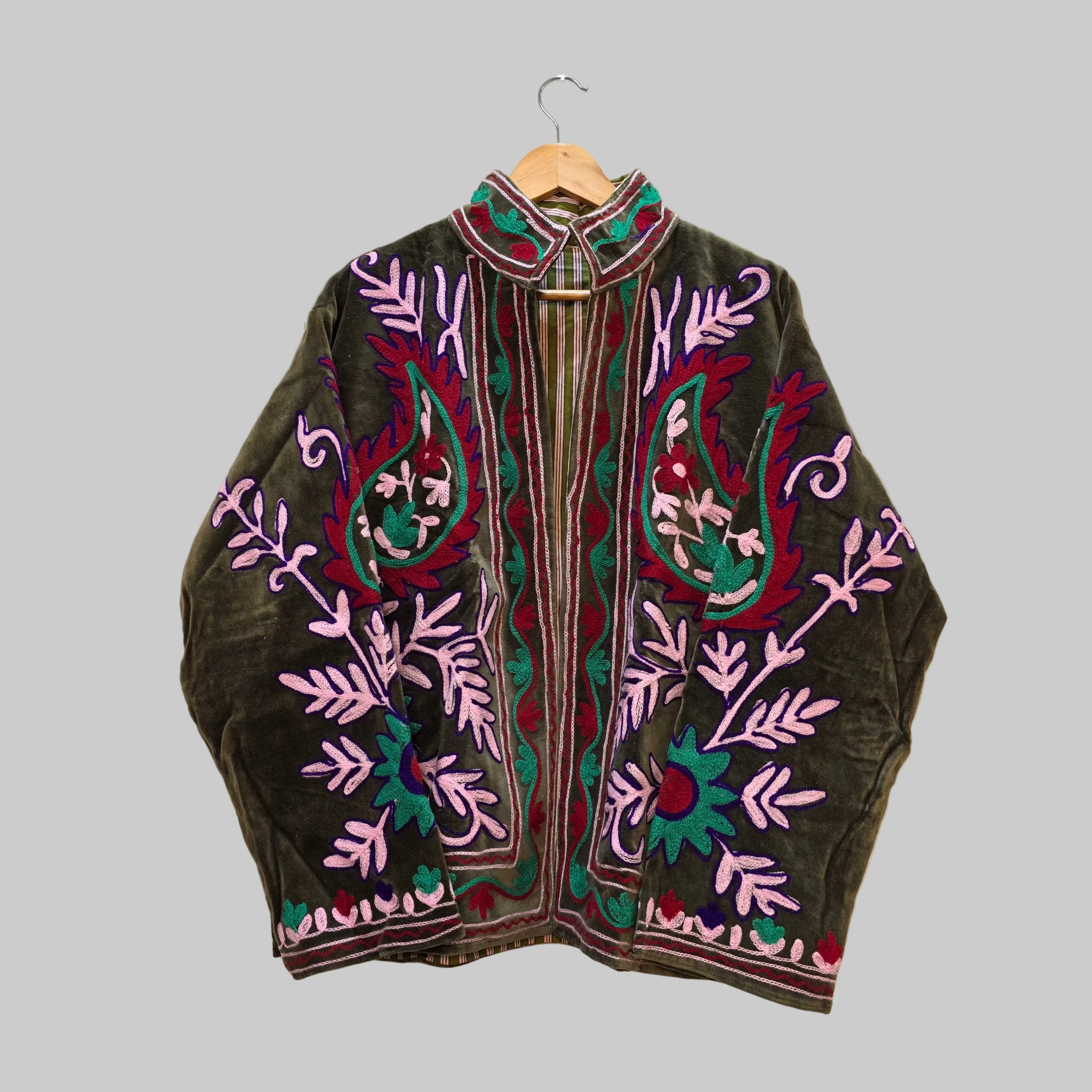 Mango Velvet Suzani jacket