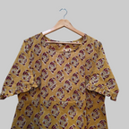 Handblock (Bagru print) Cotton frill dress