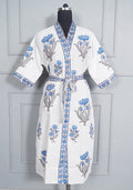 Handblock printed Bathrobe