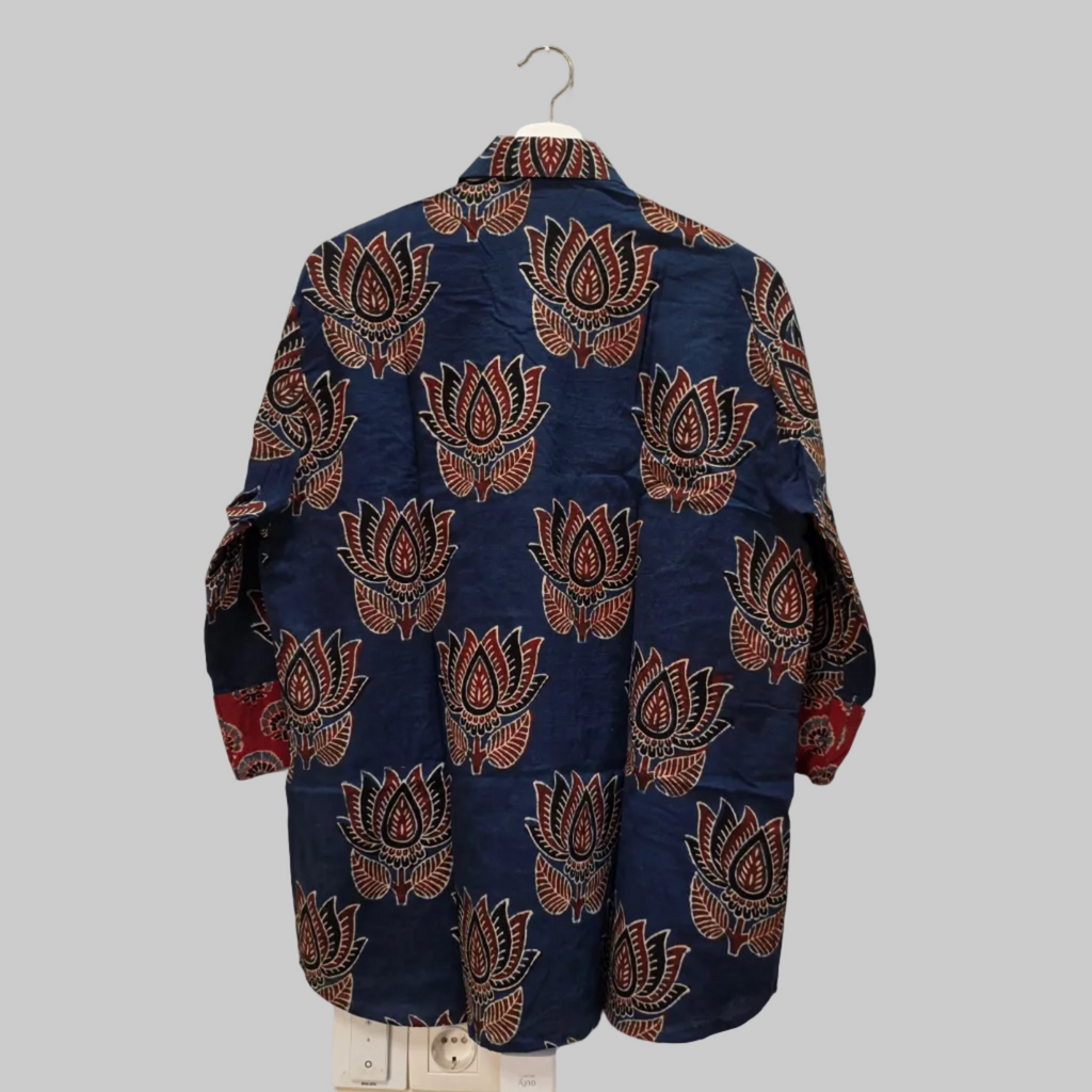 Handblock printed cotton shirt
