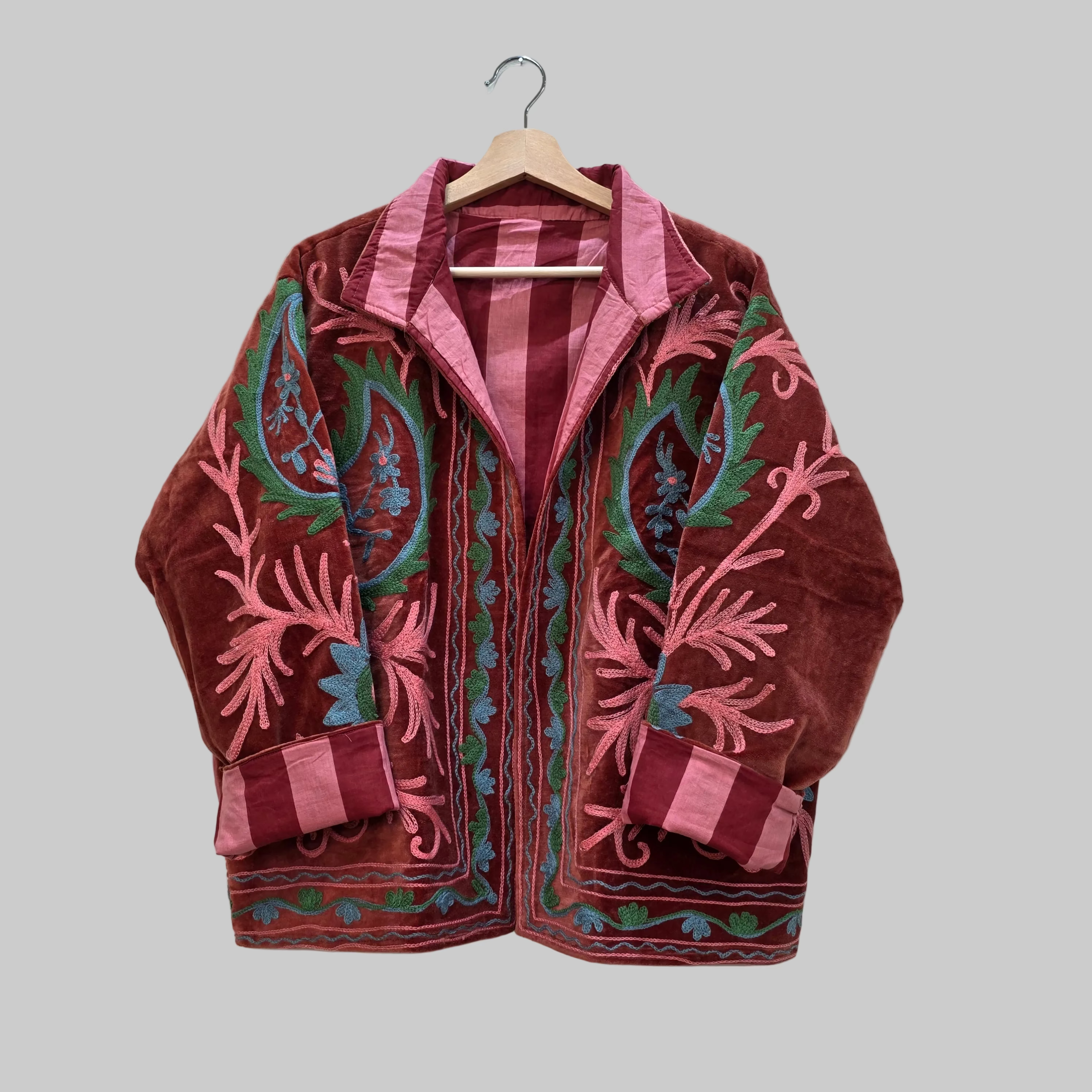 Mango Velvet Suzani jacket