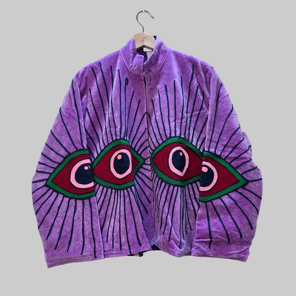 Eyes Velvet Suzani jacket