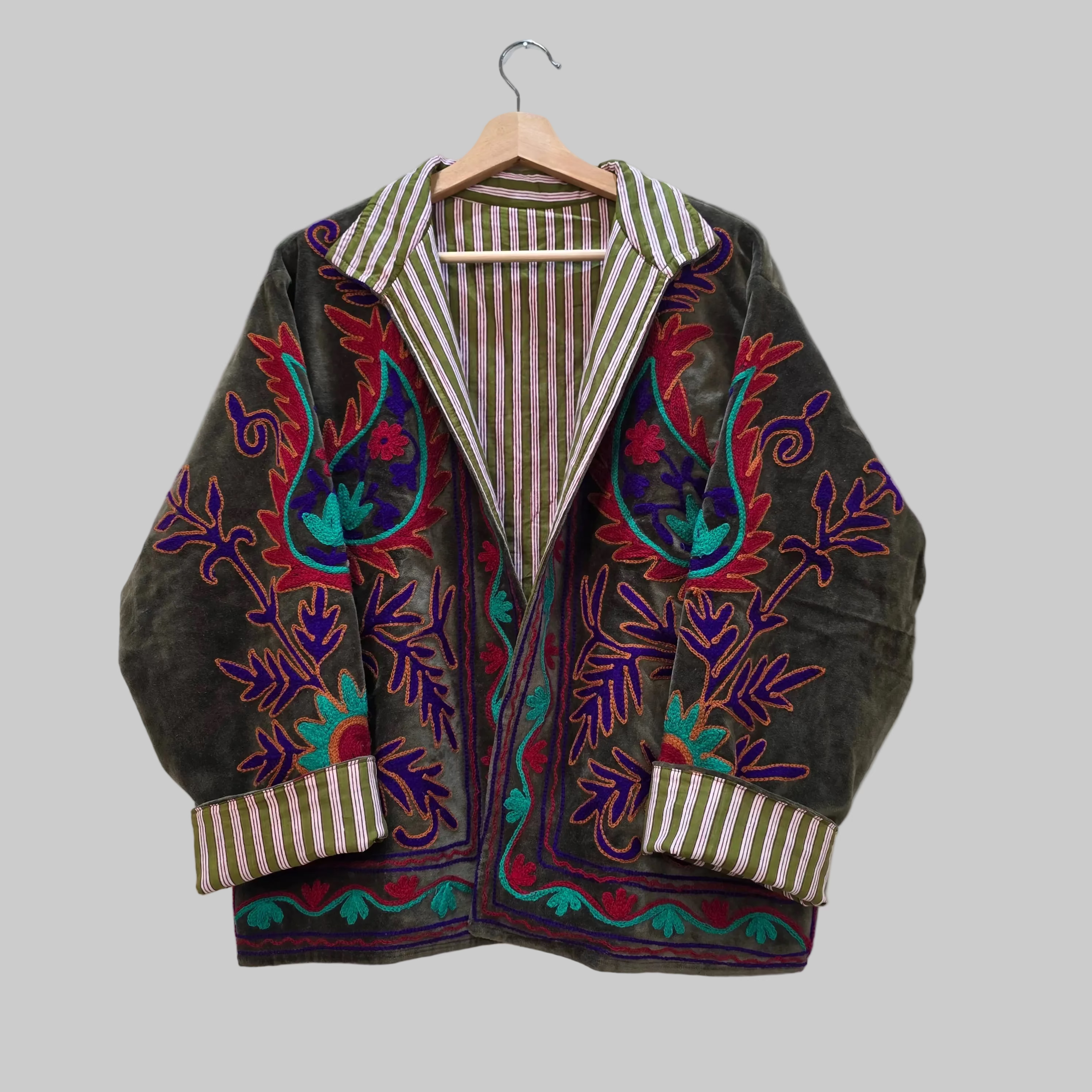 Mango Velvet Suzani jacket