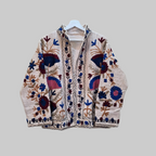 Flower Jute Suzani jacket