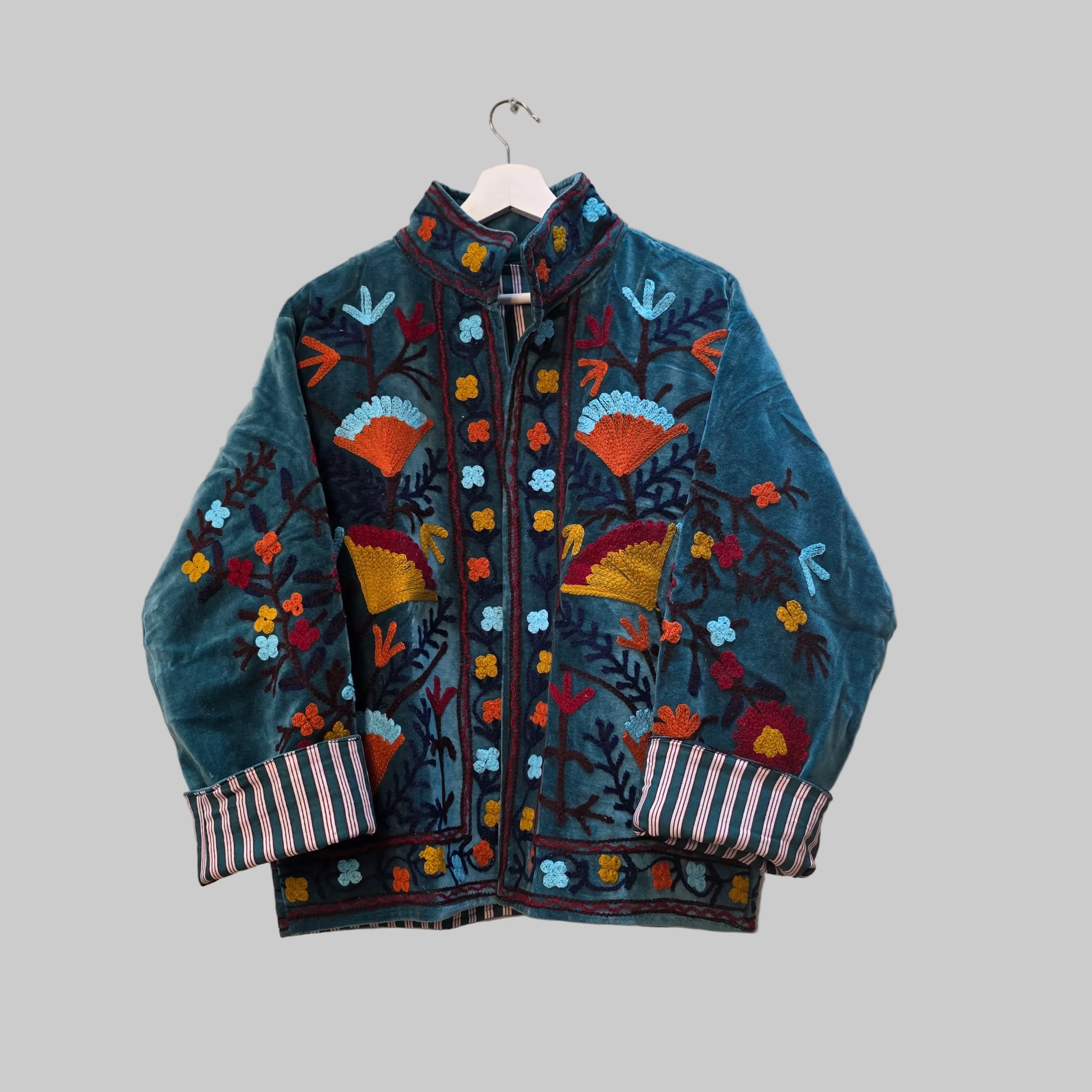 Flower Velvet Suzani jacket