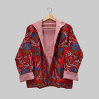 Flower Jute Suzani jacket