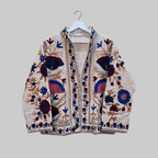 Flower Jute Suzani jacket