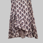 Handblock (Bagru print) Cotton frill dress