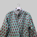 Flower thick Jute Suzani jacket