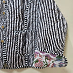 Handblock printed reversible jacket