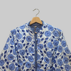 Handblock printed reversible jacket