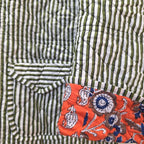 Handblock printed reversible jacket
