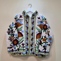 Flower Jute Suzani jacket